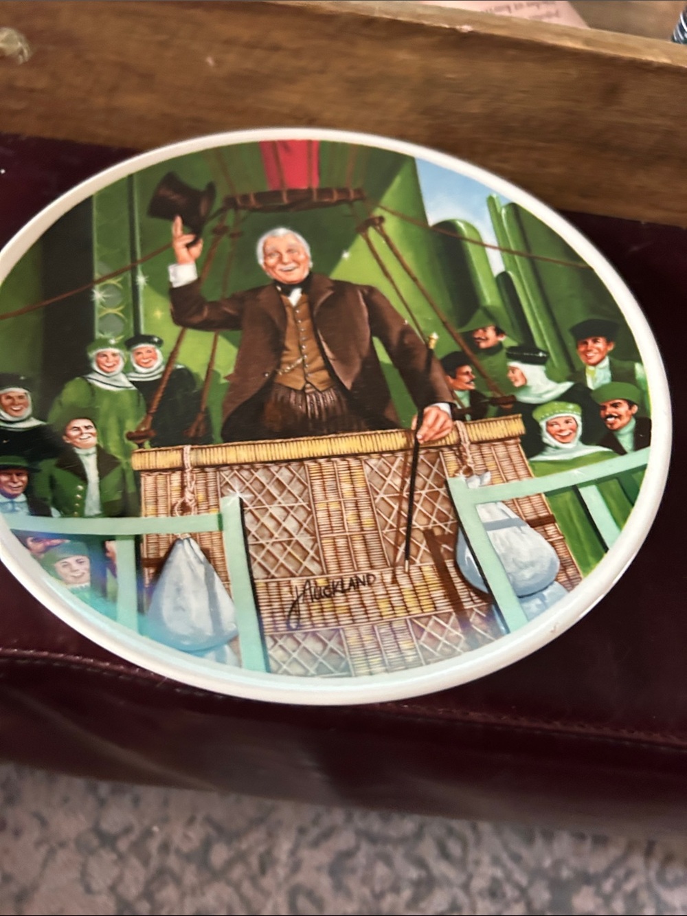 Collector plate in original box and all authenticity papers